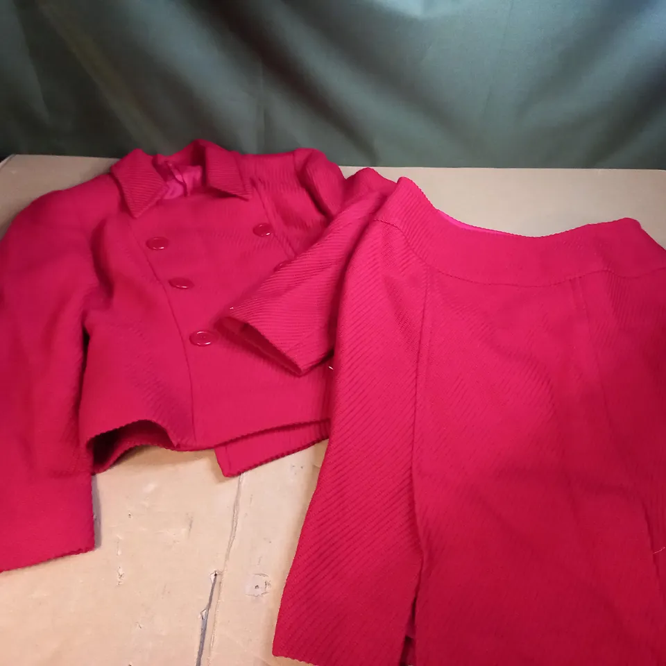 MARILYN ANSELM HOBBS JACKET AND SKIRT SUIT - JACKET SIZE 10 SKIRT SIZE 12