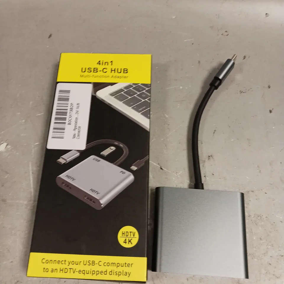 BOXED 4 IN 1 USB-C HUB - MODEL UNSPECIFIED 