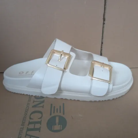 OFFICE DOUBLE STRAP CHUNKY FOOTBED SANDALS - SIZE 6