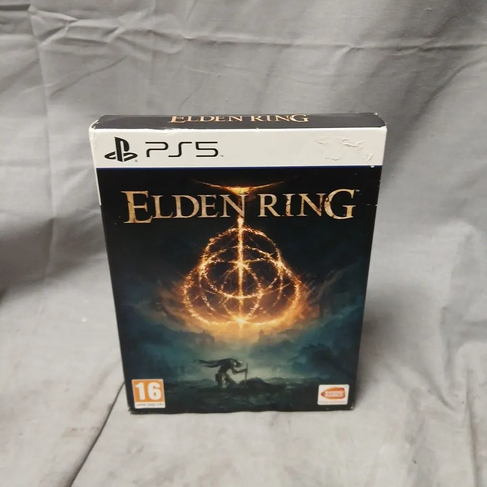 ELDEN RING PS5 LAUNCH EDITION – DISC IN BLUE CASE WITH ART CARDS & POSTERS