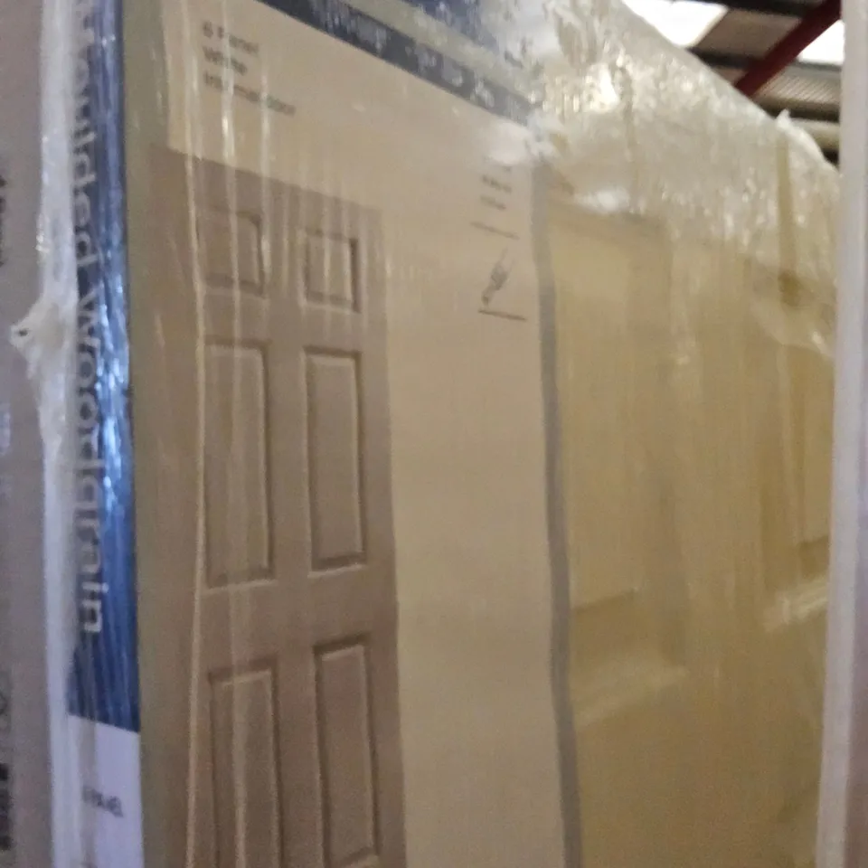 GEOM 6 PANEL INTERNAL DOOR WHITE 1981 × 686mm