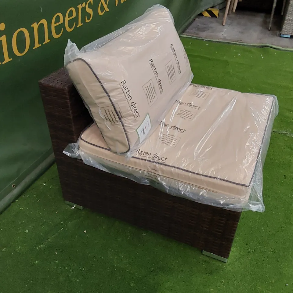 FLORIDA CHOCOLATE MIX RATTAN MODULAR SOFA PIECE 