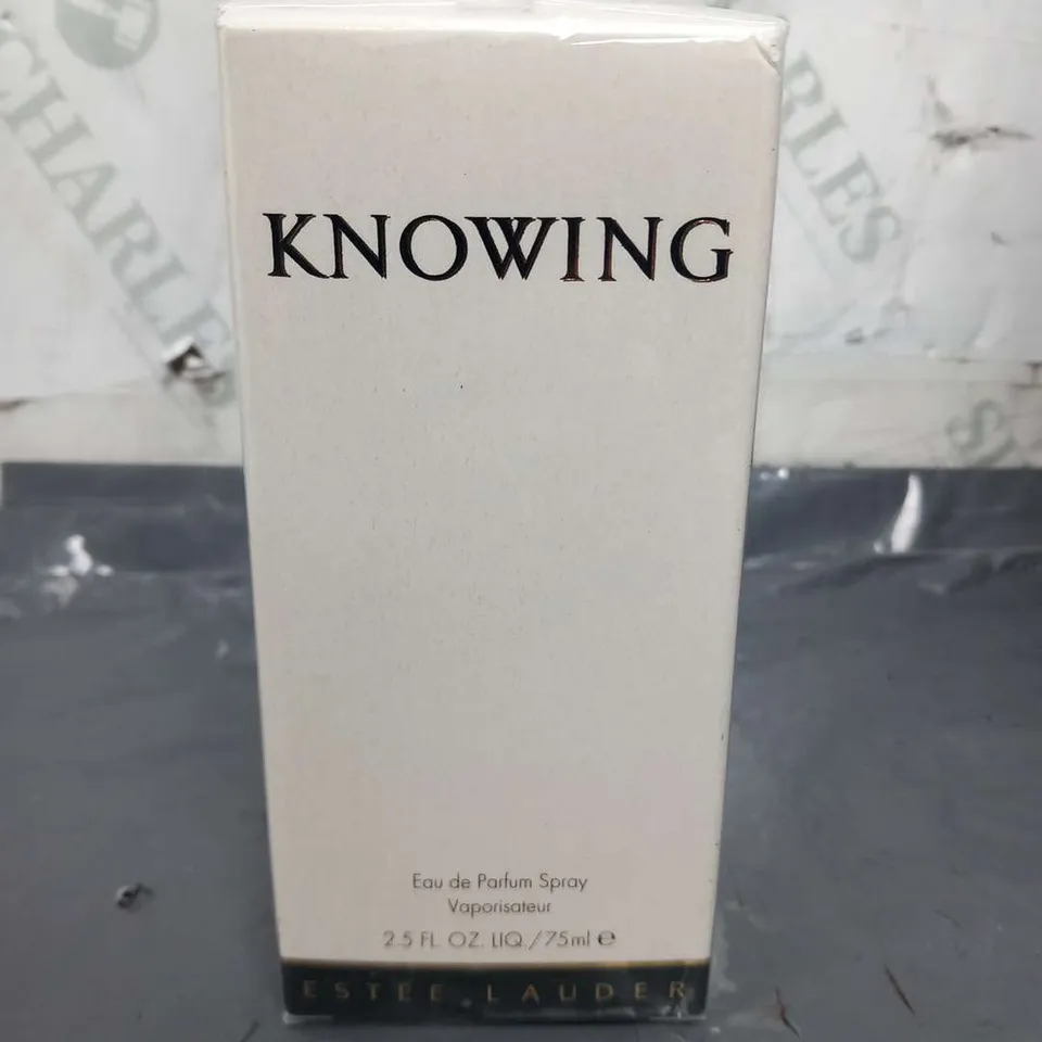 BOXED AND SEALED ESTEE LAUDER KNOWING EAU DE PARFUM 75ML