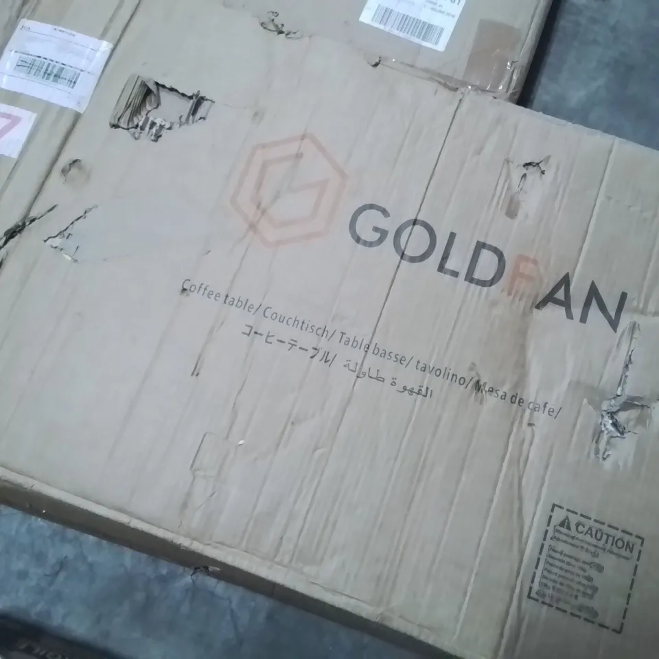 PALLET CONTAINING ASSORTED PRODUCTS INCLUDING: HEAT PRESS MACHINE, COFFEE TABLE, TV STAND, MIRROR, 6FT FOLDING TABLE ECT
