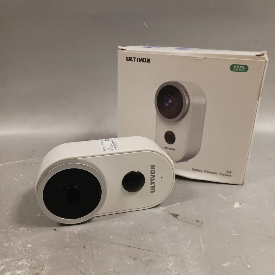 BOXED ULTIVON A4 BATTERY POWERED IP CAMERA 
