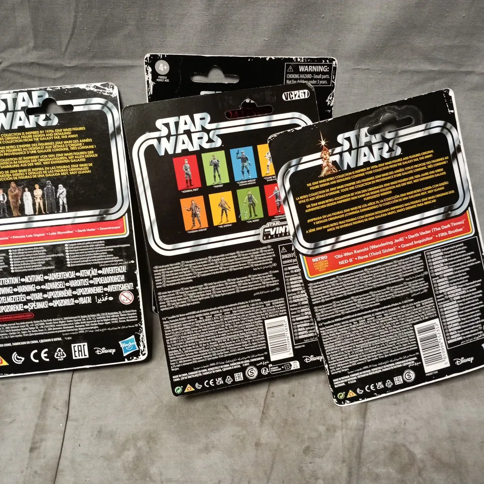 LOT OF 4 ASSORTED KENNER STAR WARS FIGURINES TO INCLUDE REVA, CASSIAN AND THE CHILD