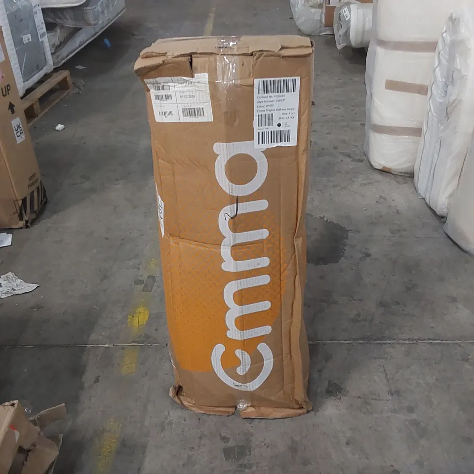 QUALITY BOXED, BAGGED AND ROLLED EMMA ORIGINAL 3FT SINGLE MATTRESS 