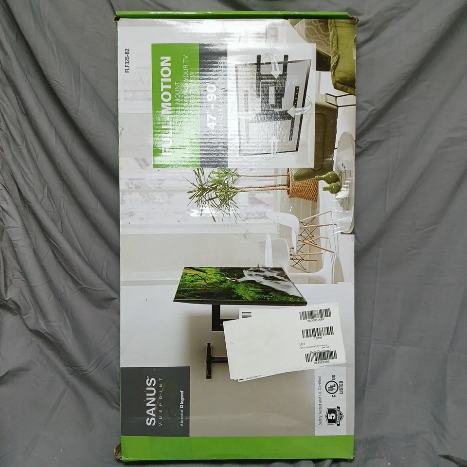 BOXED SANUS FLF325-B2 FULL MOTION 47-90" TV BRACKET - COLLECTION ONLY  RRP £129.99
