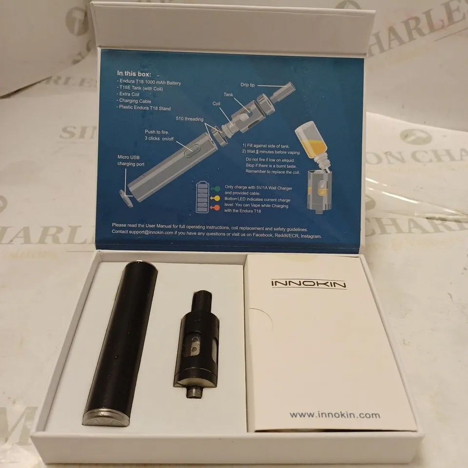 BOXED INNOKIN ENDURA T18E VAPING SYSTEM. 