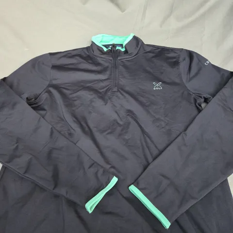 CREW CLOTHING COMPANY GOLF 1/4 ZIP SHIRT SIZE M