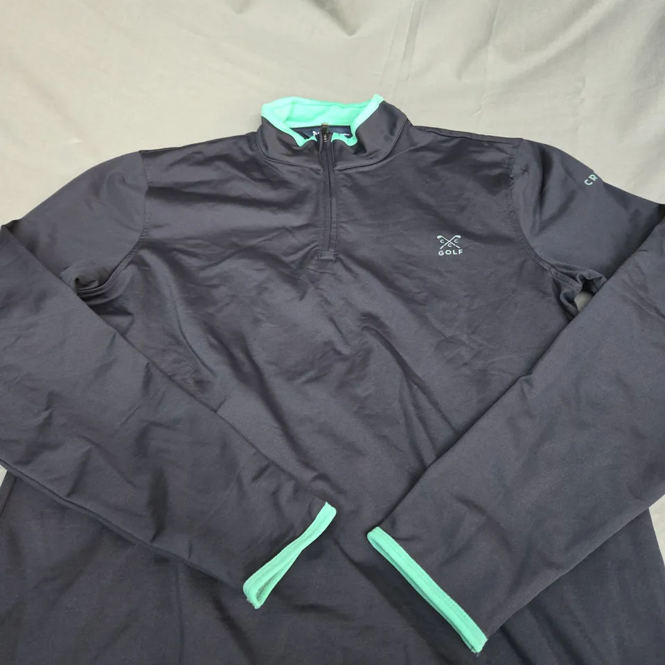 CREW CLOTHING COMPANY GOLF 1/4 ZIP SHIRT SIZE M
