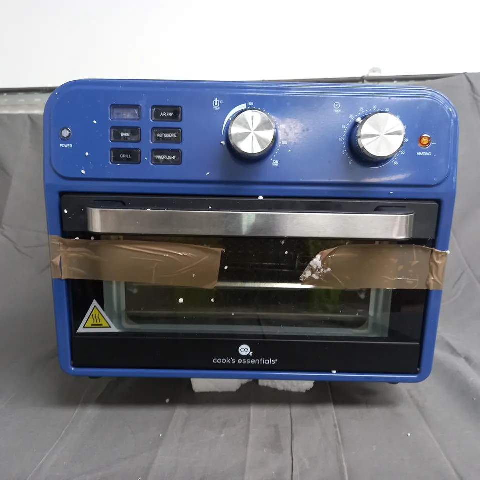 BOXED COOK'S ESSENTIAL 21-LITRE AIRFRYER OVEN IN BLUE 