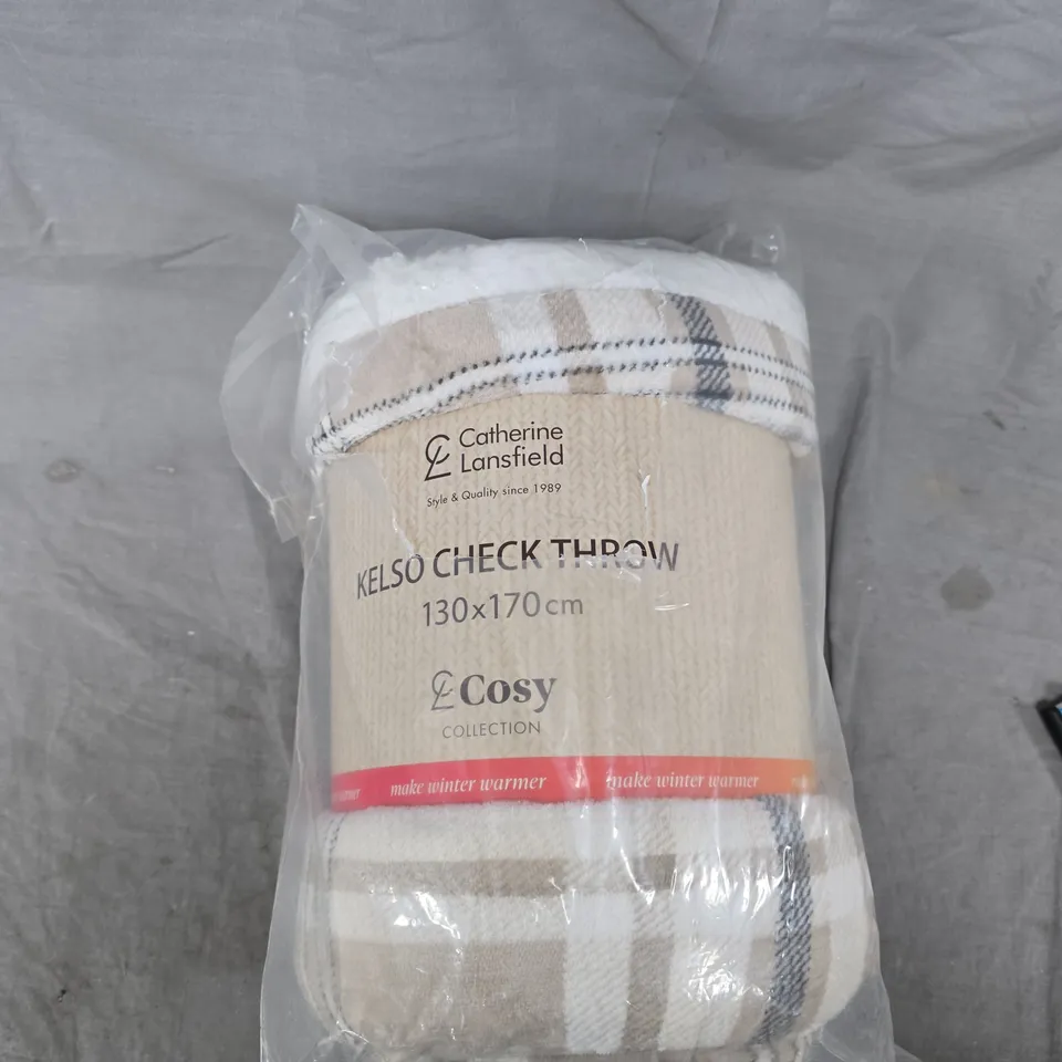 CATHERINE LANSFIELD KELSO CHECK THROW – 130X170 CM