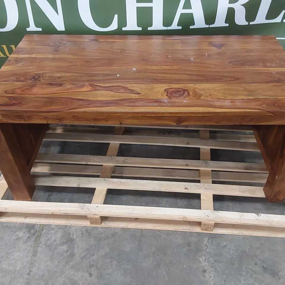 LARGE SOLID WOOD DESK 