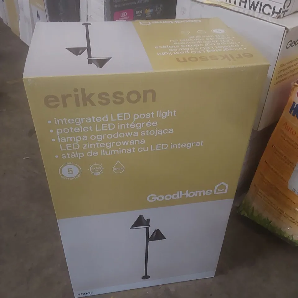 BOXED GOODHOME ERIKSSON INTEGRATED LED POST LIGHT