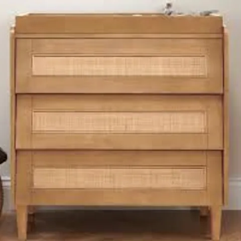 BOXED TUTTI BAMBINI JAPANDI CHEST CHANGER - LIGHT OAK (2 BOXES)