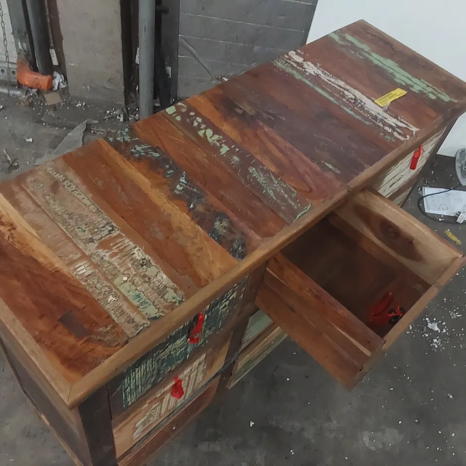 ZOUBIR SOLID WOOD 120CM W9 - DRAWER CHEST OF DRAWERS