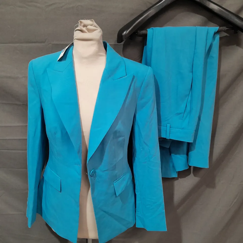 M&S JACKET AND TROUSERS IN BLUE - JACKET 6 TROUSERS 6 SHORT