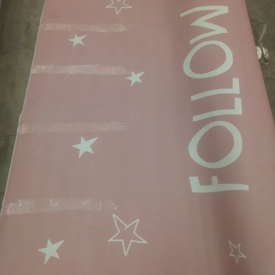 AUDIO FLATWEAVE PINK RUG 180X280CM