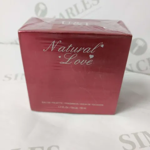 BOXED AND SEALED NATURAL LOVE EAU DE TOILETTE 50ML