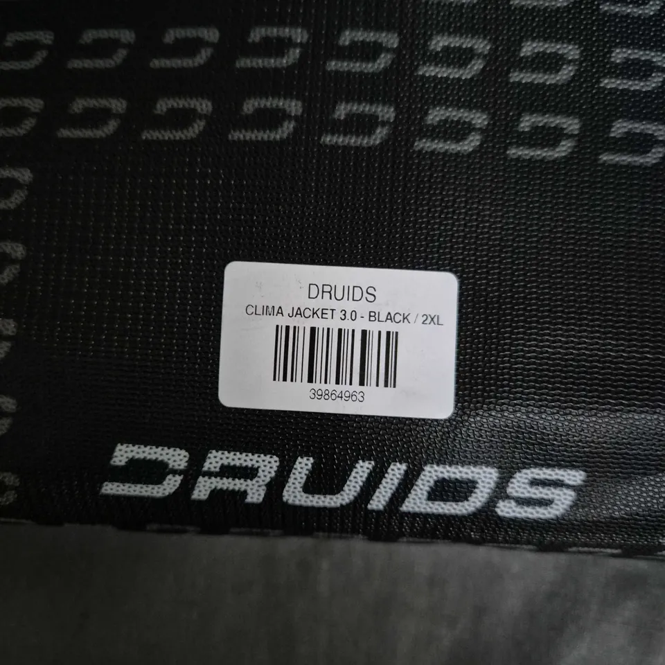 BAGGED DRUIDS CLIMA JACKET 3.0 – BLACK, UK 22-24 (2XL)