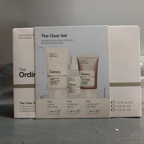 BOXED THE ORDINARY THE CLEAR SET 