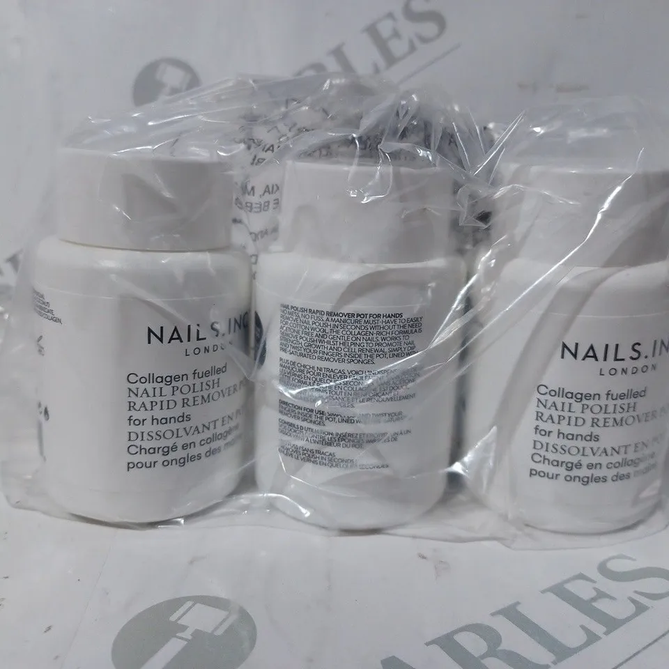 BOXED SET OF 3 NAILS INC COLLAGEN FUELLED NAIL POLISH