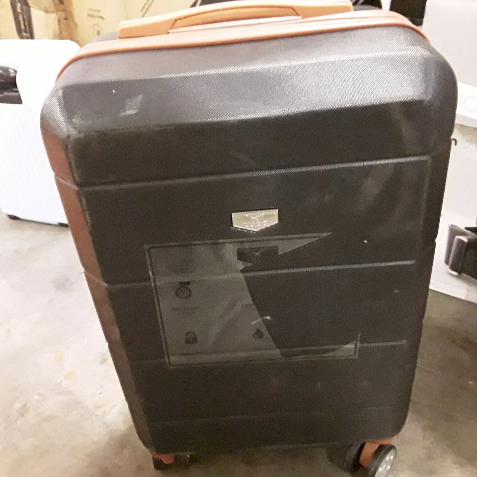 UNBOXED KEPLIN LUGG SMALL SIZE TRAVEL LUGGAGE WITH WHEELS SECURE LOCK SYSTEM BLACK COLOUR 