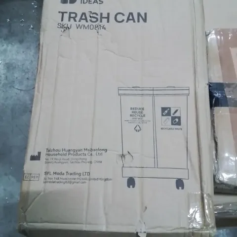 BOXED TRASH CAN 