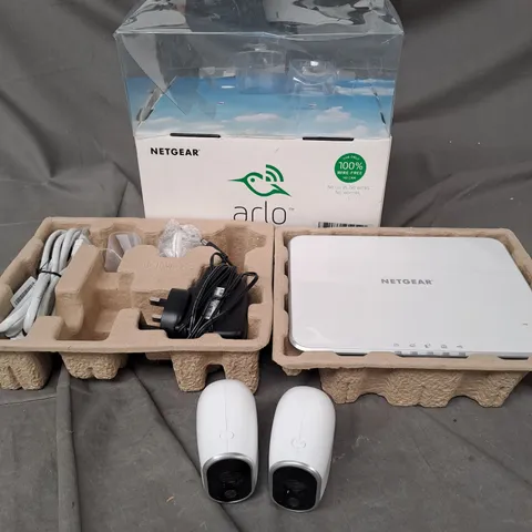 BOXED NETGEAR ARLO WIRE FREE INDOOR/OUTDOOR SECURITY CAMERA SYSTEM