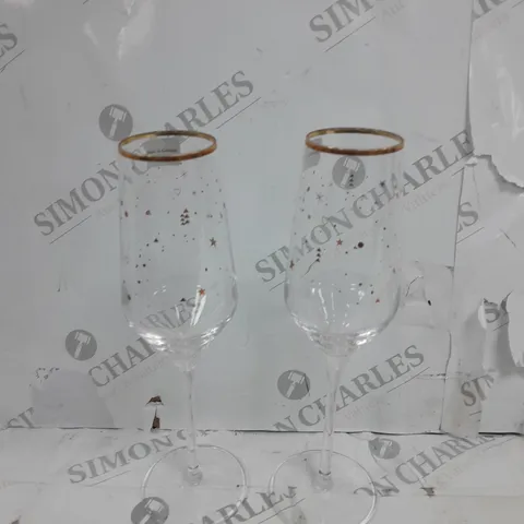 VIVO LIMITED EDITION CHAMPAGNE GLASSES X2