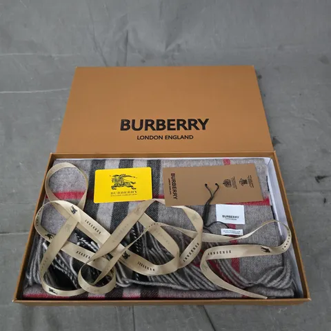 BOXED BURBERRY SCARF