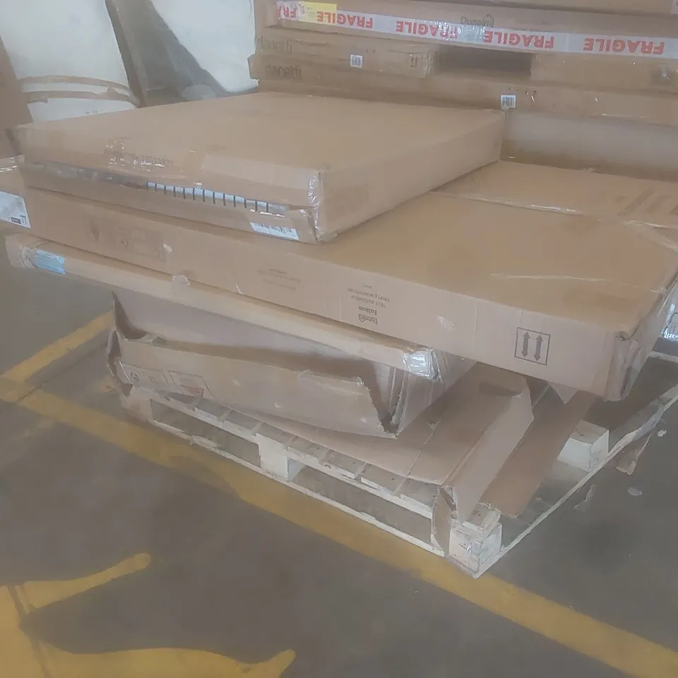 PALLET OF ASSORTED INCOMPLETE DUNELM FURNITURE PARTS AND PIECES 