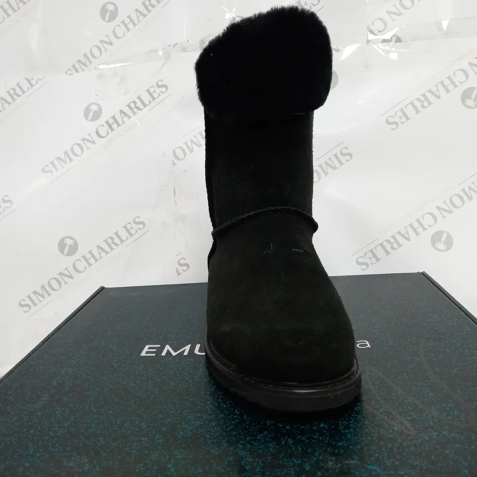 EMU BIRDWOOD BOOTS SIZE 4 BLACK - BOXED 