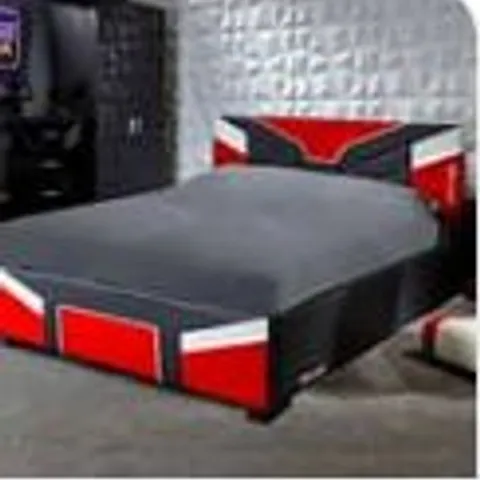 BOXED XROCKER CERBERUS MKII 4' SMALL DOUBLE GAMING BED - RED (1 BOX)