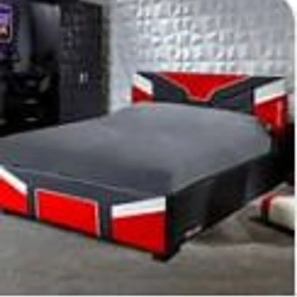 BOXED XROCKER CERBERUS MKII 4' SMALL DOUBLE GAMING BED - RED (1 BOX)