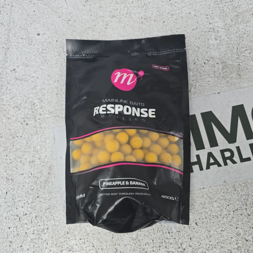 MAINLINE BAITS RESPONSE BOILIES PINEAPPLE & BANANA – 450G