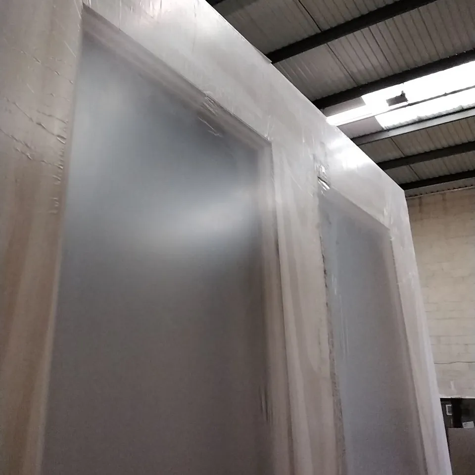 DESIGNER 4 PANEL CLEAR PINE GLAZED INTERNAL DOOR 1981X762MM