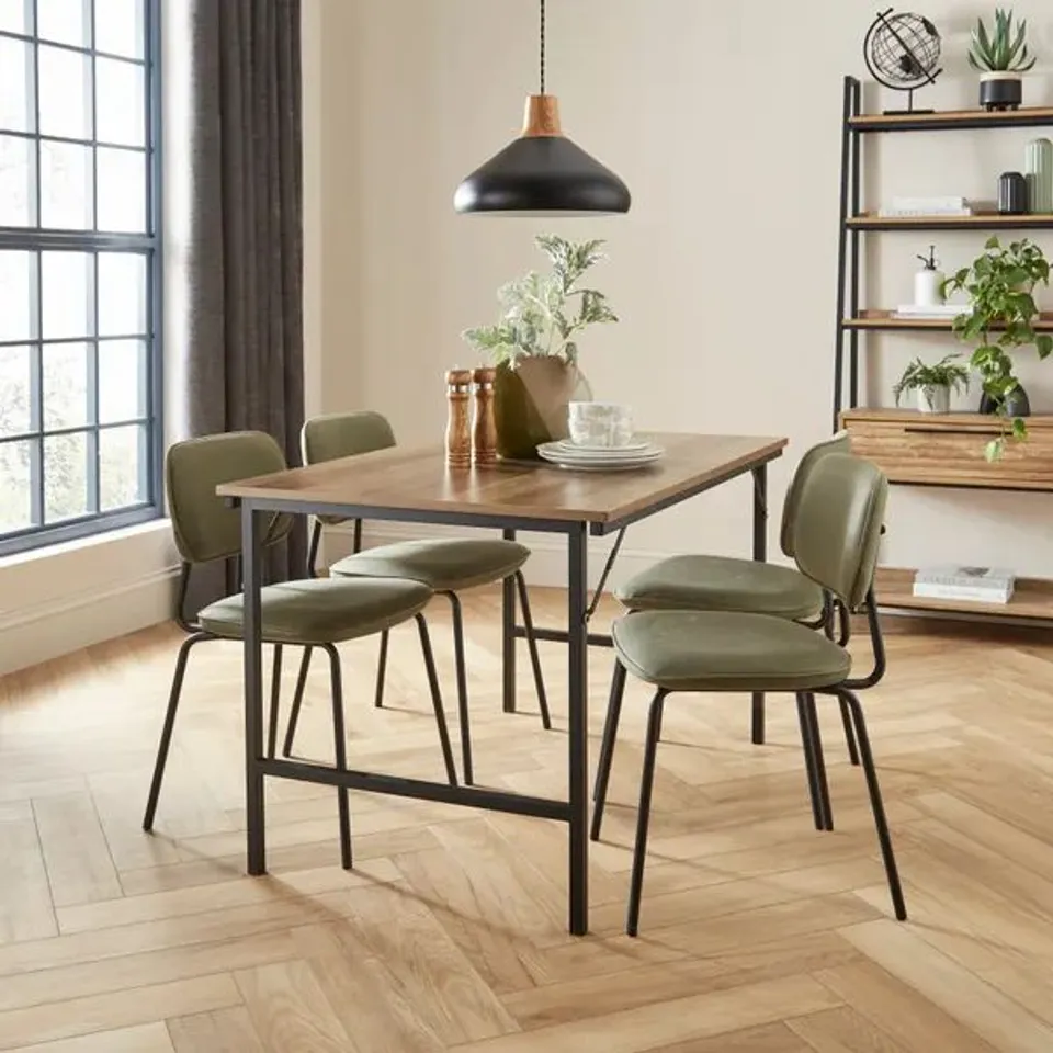 BOXED FULTON FOLDING DINING TABLE, PINE EFFECT (1 BOX)