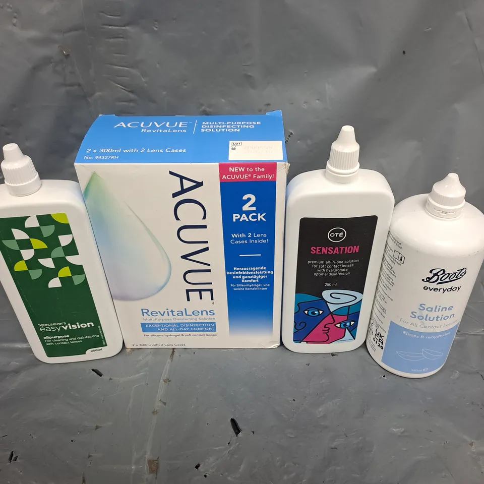 APPROXIMATELY 20 ASSORTED CONTACT LENS SOLUTIONS - COLLECTION ONLY