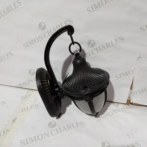 DESIGNER BLACK HANGING LANTERN WALL LIGHT