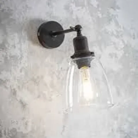 BOXED HOXTON DOME WALL LIGHT ANTIQUE BRONZE