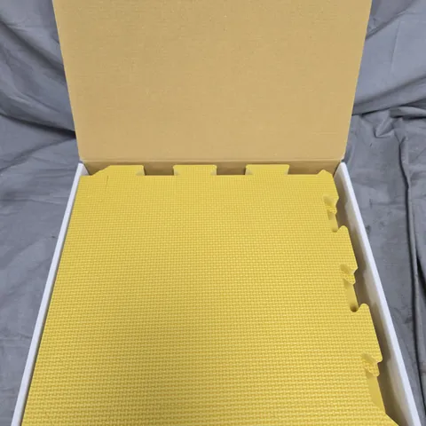 THE MODERN NURSERY PUZZLE PLAYMAT EXTENSION BOX - YELLOW