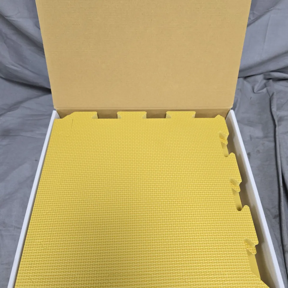 THE MODERN NURSERY PUZZLE PLAYMAT EXTENSION BOX - YELLOW