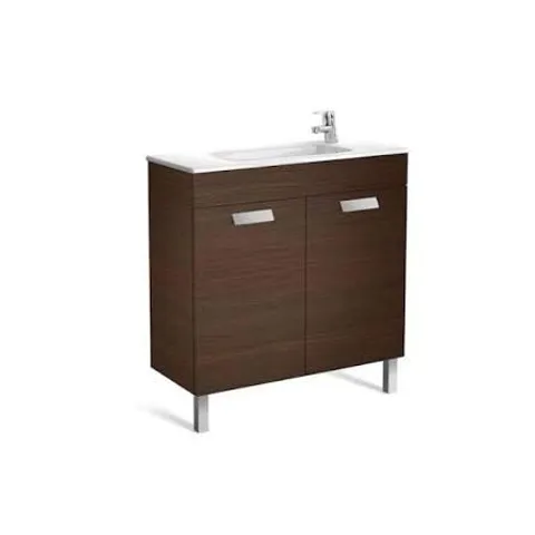 BRAND NEW BOXED ROCA DEBBA COMPACT UNIT 605MM 2 DOORS INCLUDING BASIN - TEXTURED OAK
