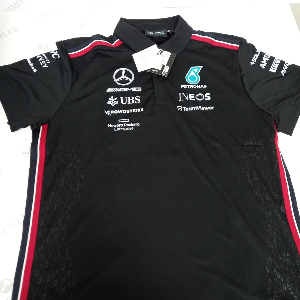 MERCEDES LOGO POLO SHIRT SIZE L