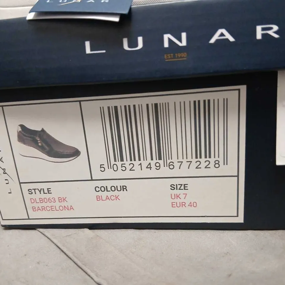 LUNAR BARCELONA DLB063 BK BLACK UK 7