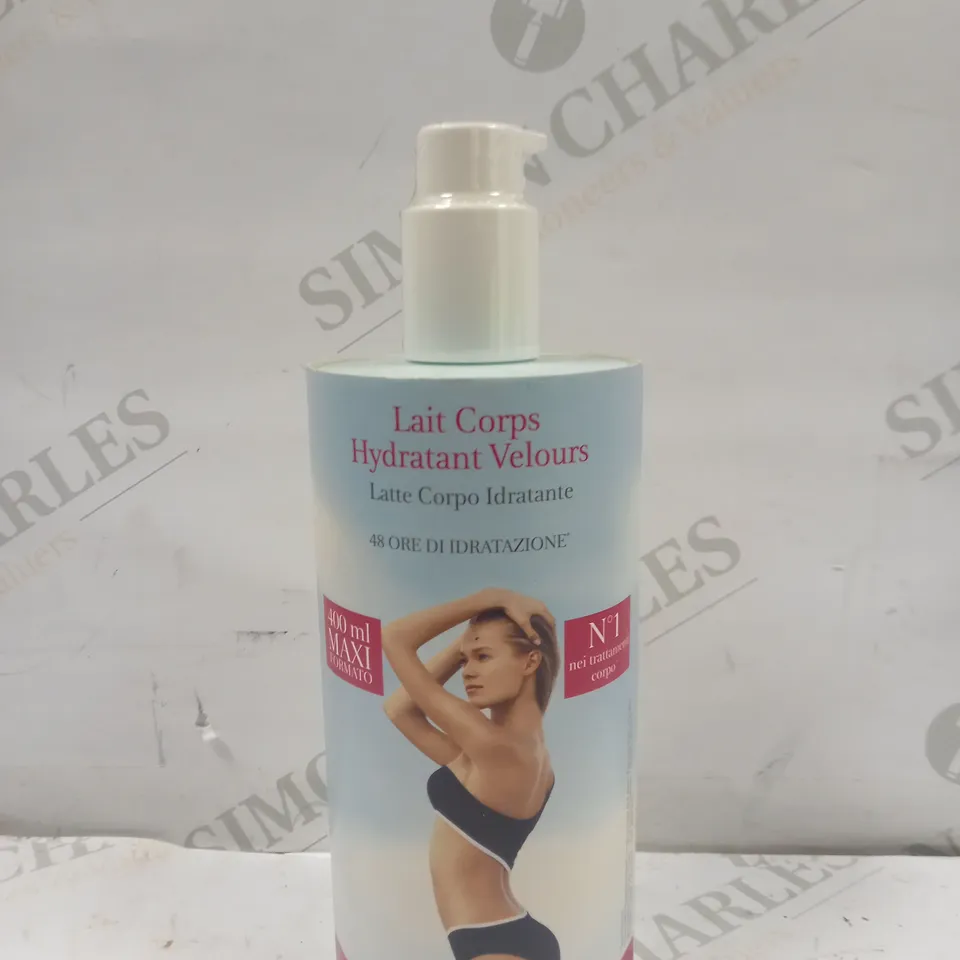 SEALED BOTTLE OF CLARINS BODY SMOOTHING MOISTURE MILK WITH ALOE VERA - 400ML
