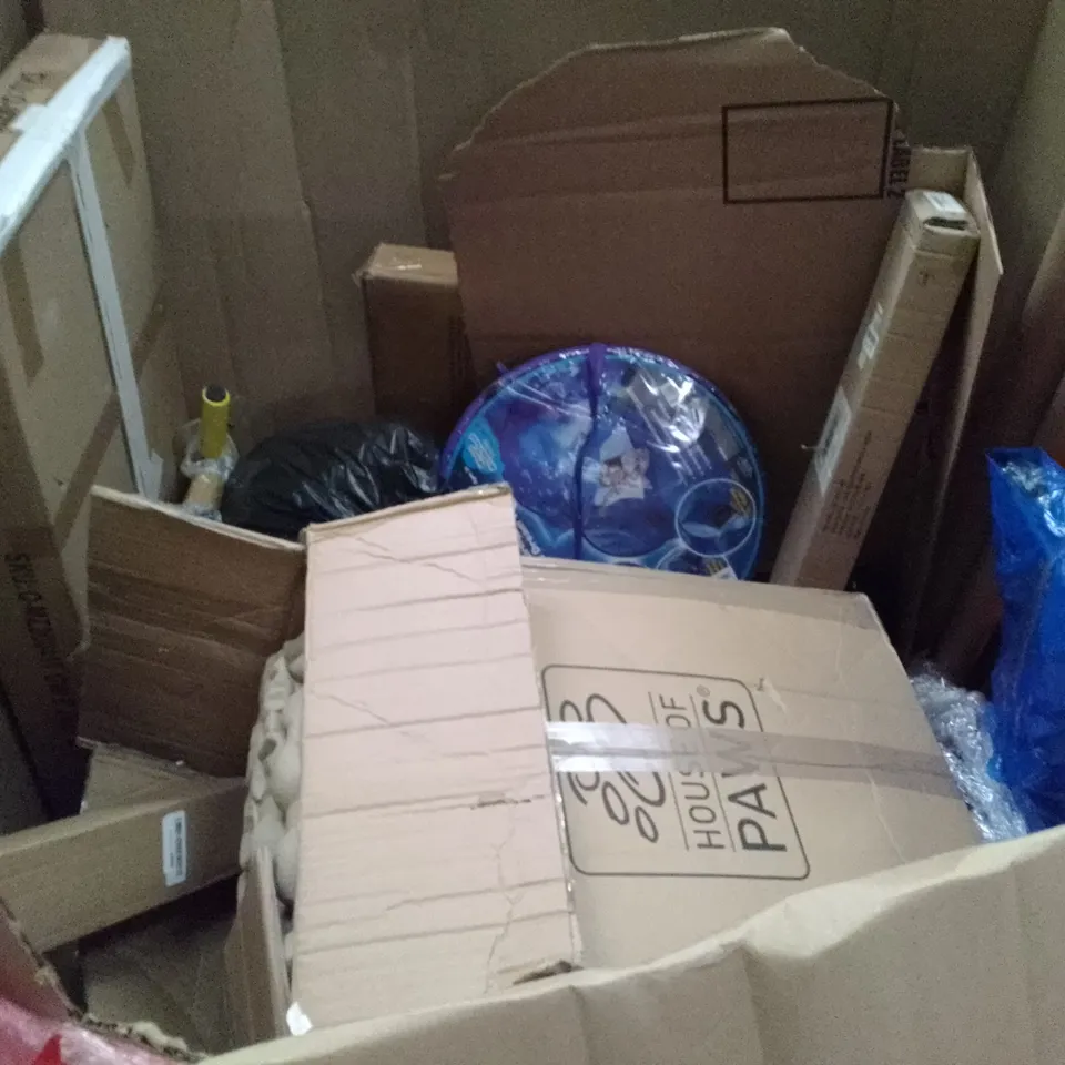 UNPROCESSED PALLET OF ASSORTED ITEMS TO INCLUDE SHIATSU FOOT MASSAGER, CEILING FAN AND AIR COOLER