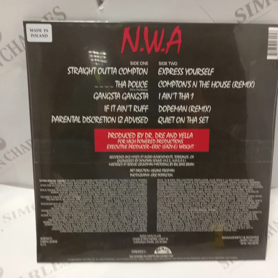 NWA STRAIGHT OUTTA COMPTON [VINYL]